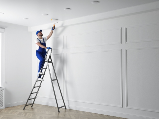 OVER ONS - man schildert muur